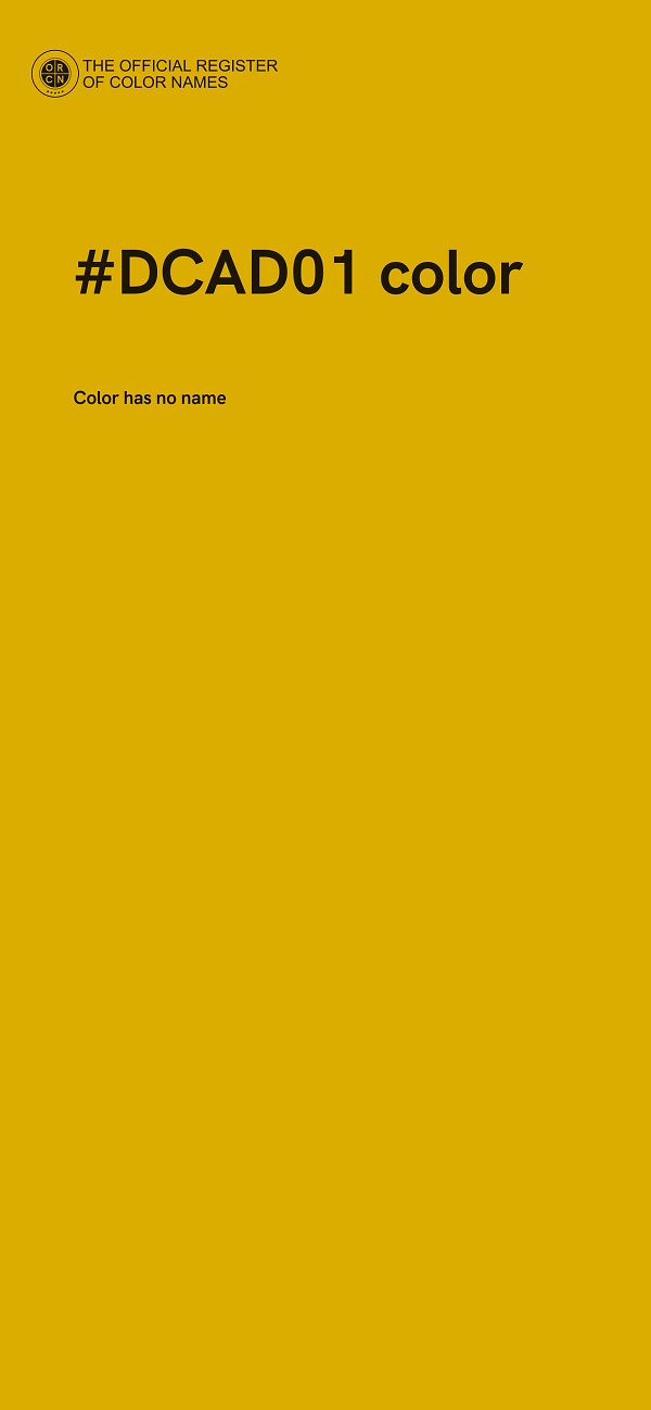 #DCAD01 color image