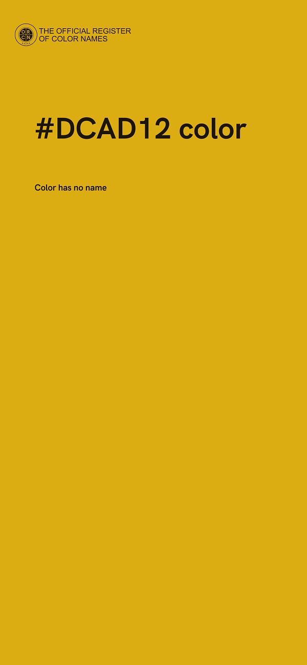 #DCAD12 color image