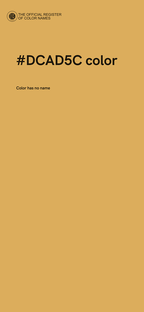 #DCAD5C color image