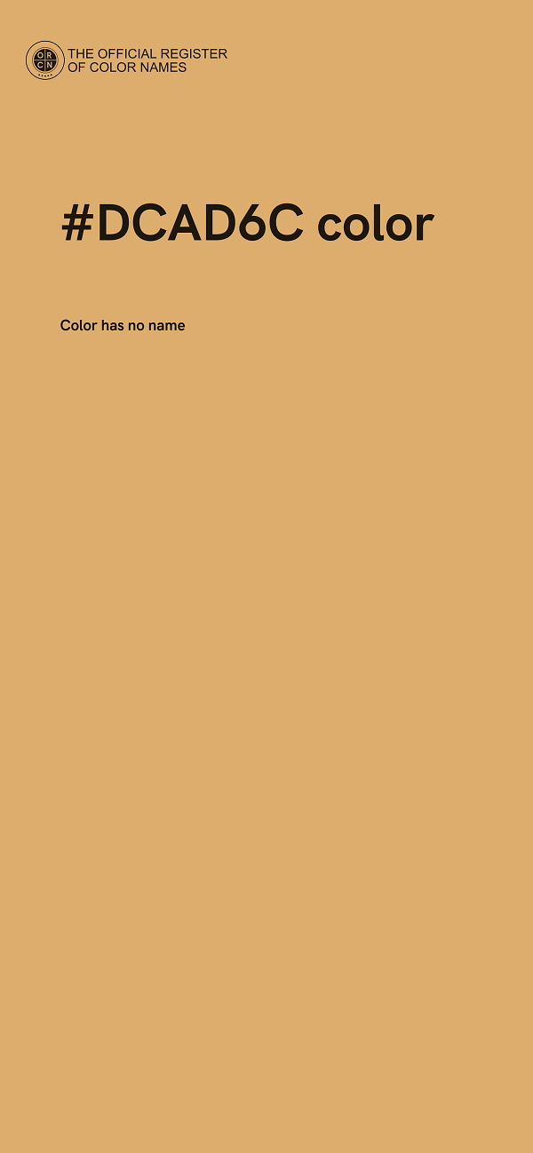 #DCAD6C color image