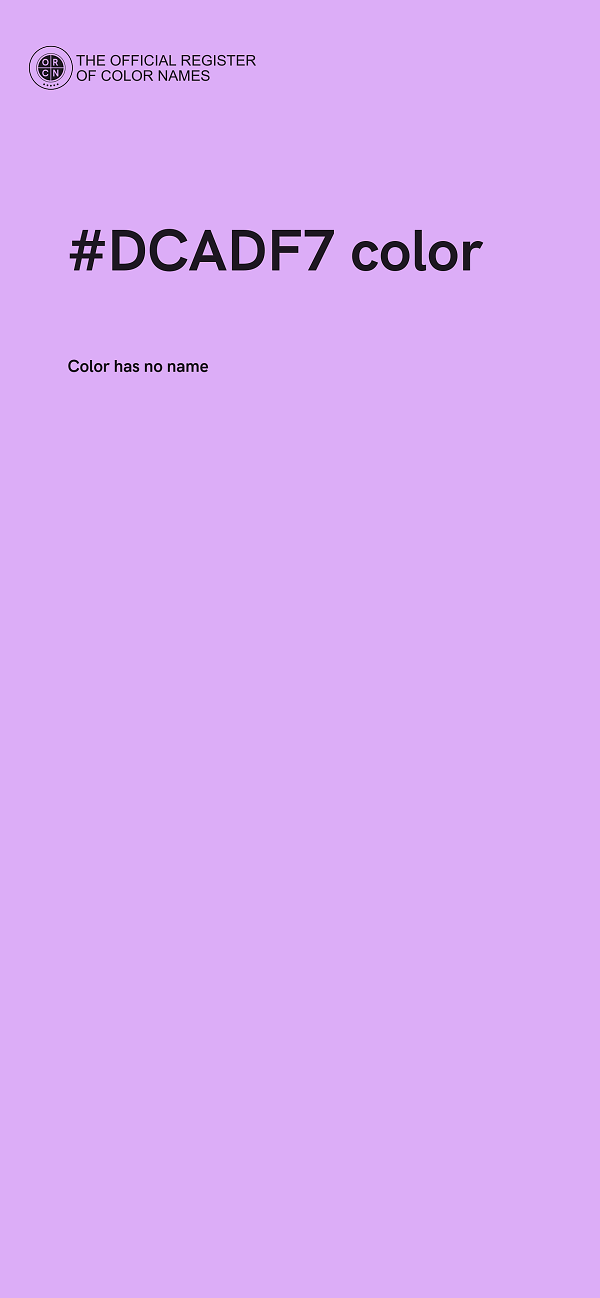 #DCADF7 color image