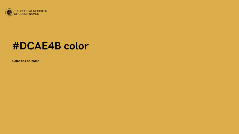 #DCAE4B color image