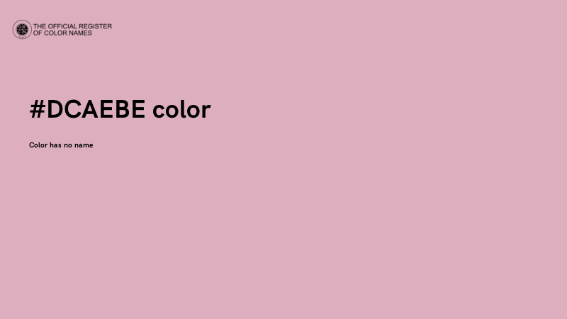 #DCAEBE color image