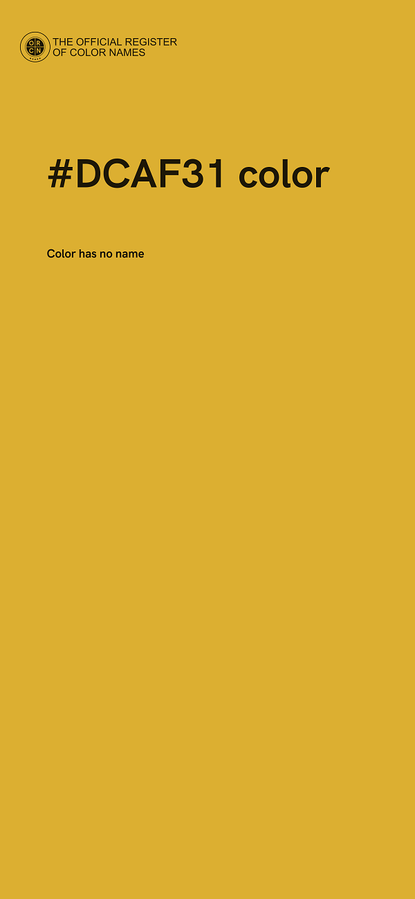 #DCAF31 color image