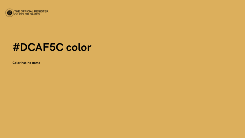#DCAF5C color image