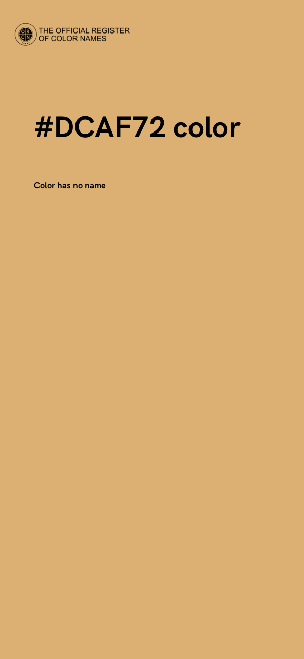 #DCAF72 color image