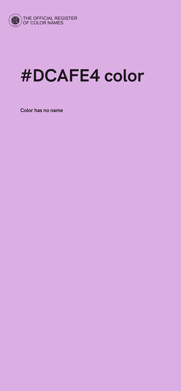 #DCAFE4 color image