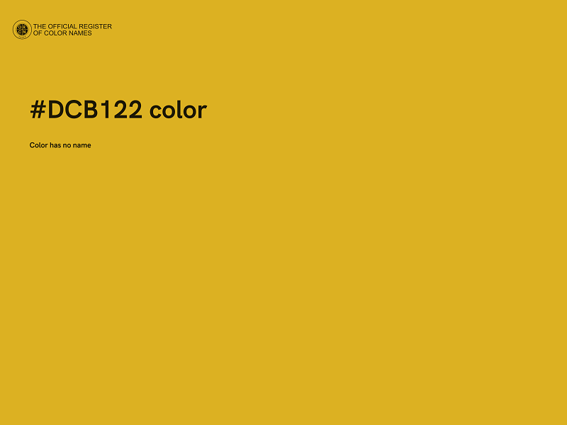 #DCB122 color image