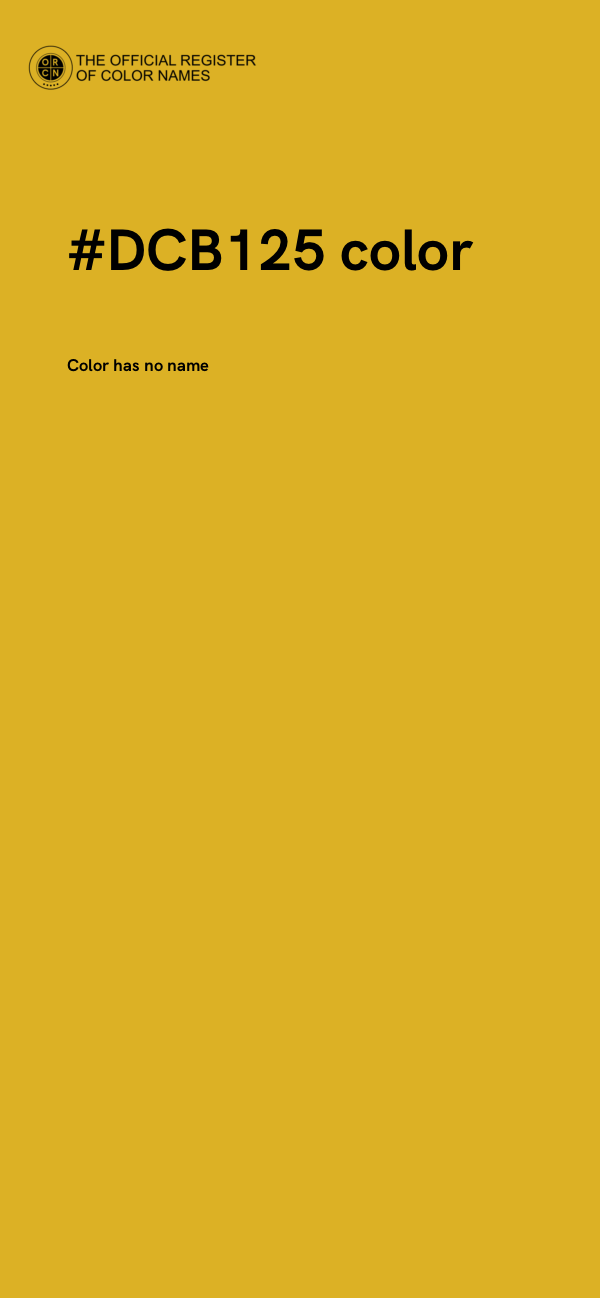 #DCB125 color image