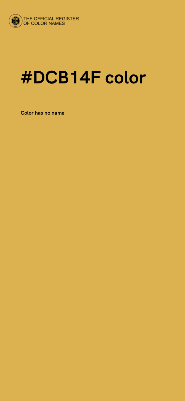 #DCB14F color image