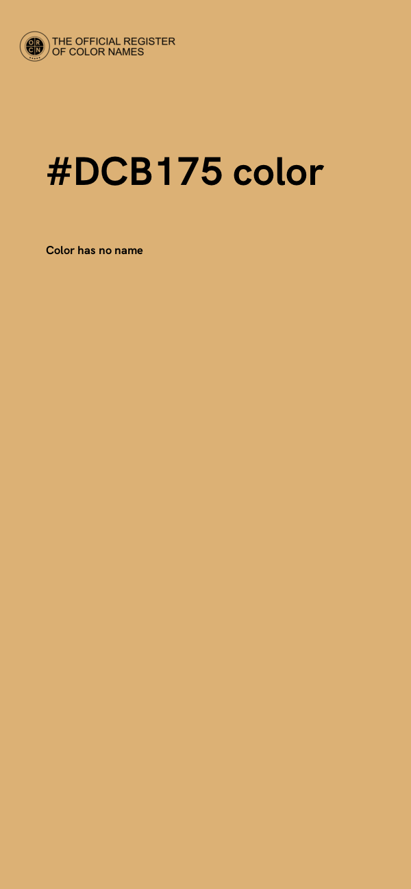 #DCB175 color image