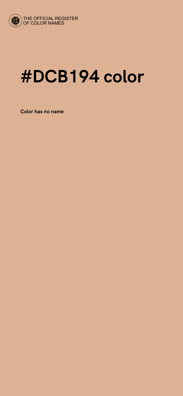 #DCB194 color image