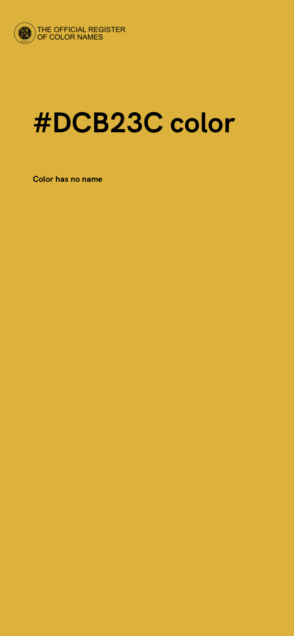 #DCB23C color image