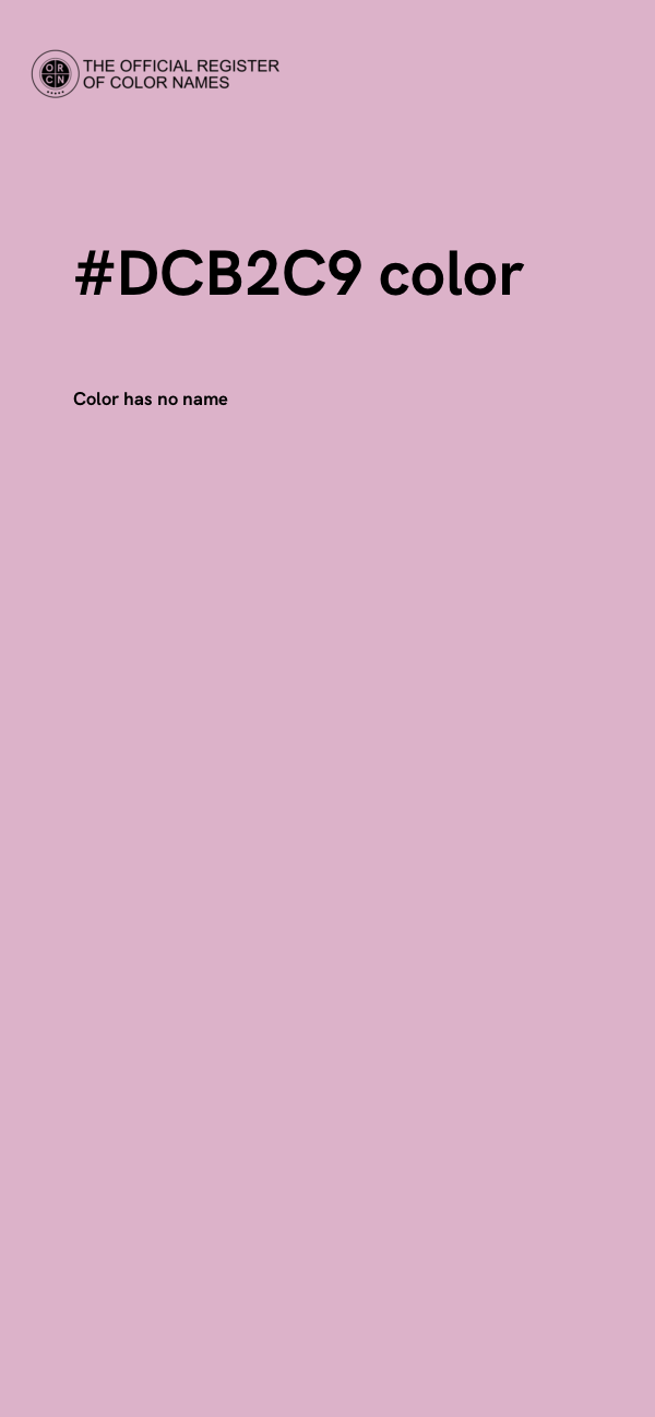 #DCB2C9 color image