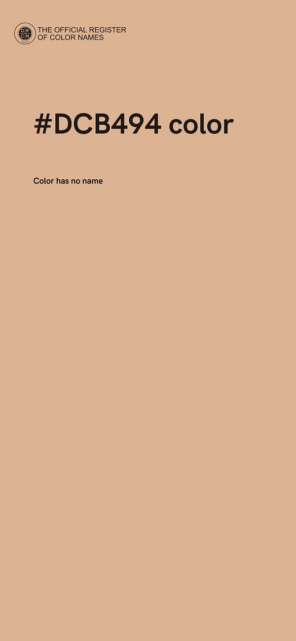 #DCB494 color image