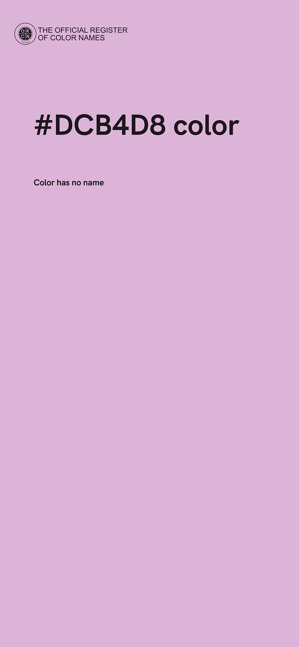 #DCB4D8 color image