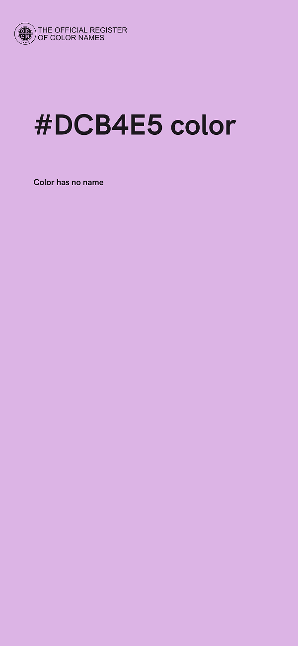 #DCB4E5 color image