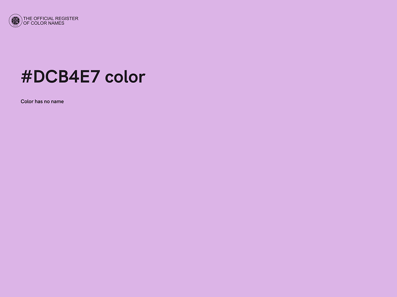 #DCB4E7 color image