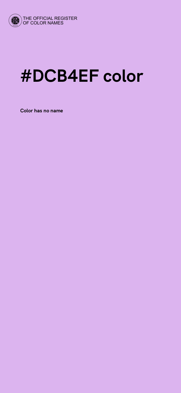 #DCB4EF color image