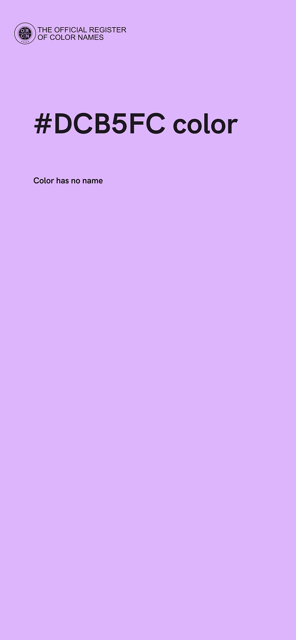 #DCB5FC color image