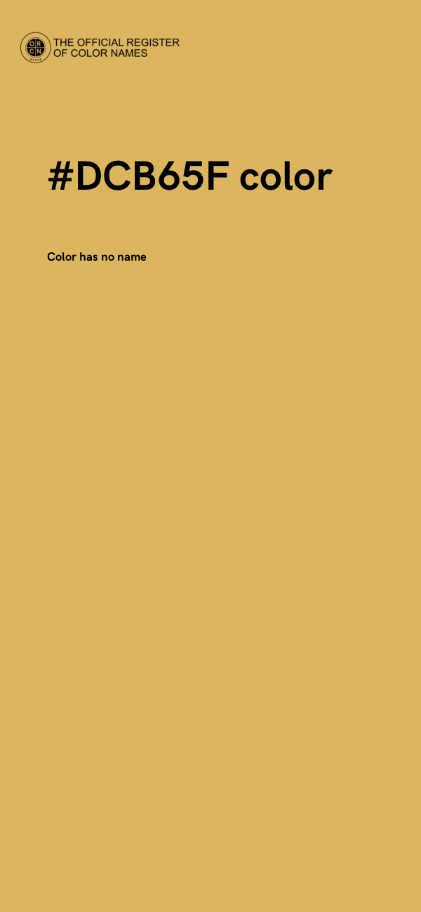 #DCB65F color image