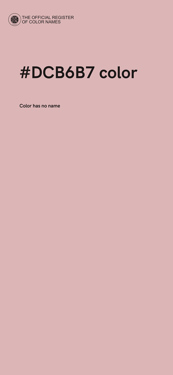 #DCB6B7 color image