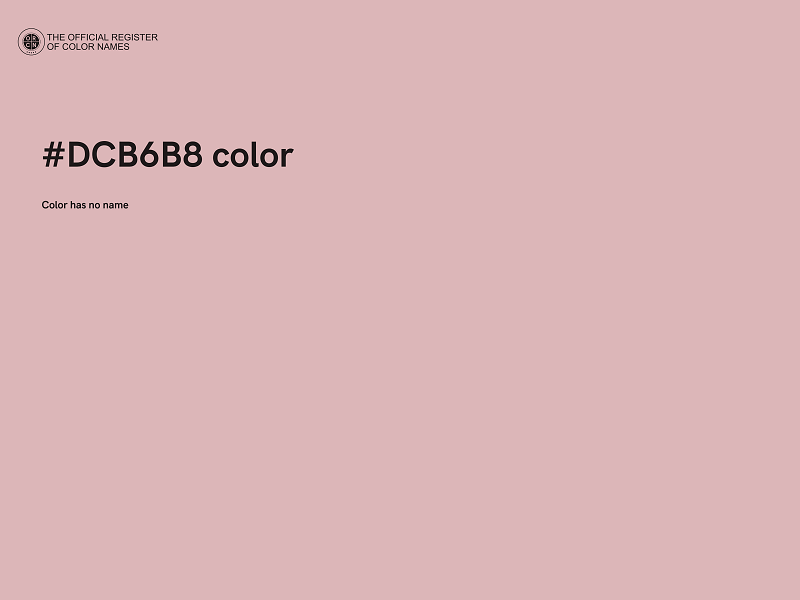 #DCB6B8 color image