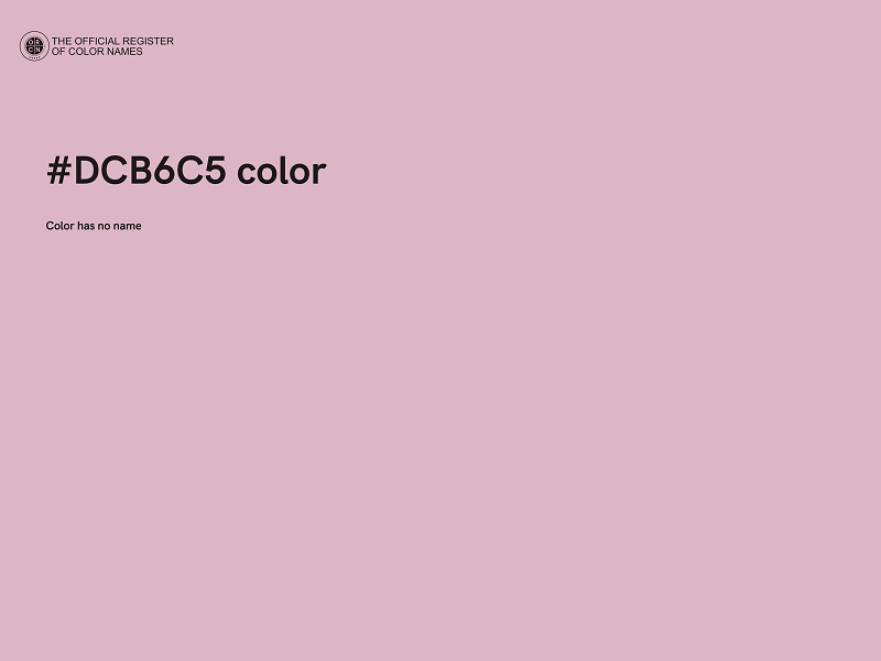 #DCB6C5 color image