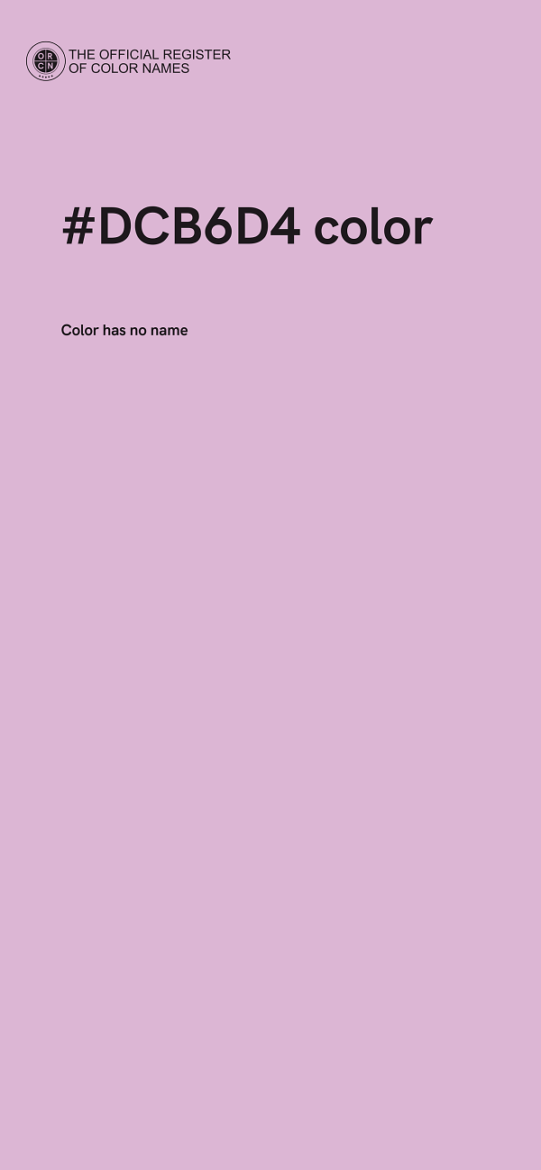 #DCB6D4 color image