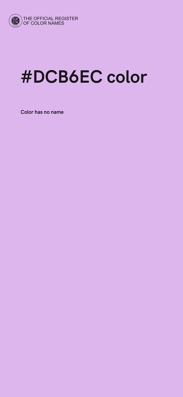 #DCB6EC color image
