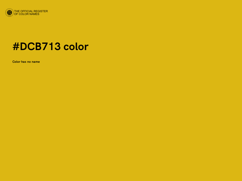 #DCB713 color image