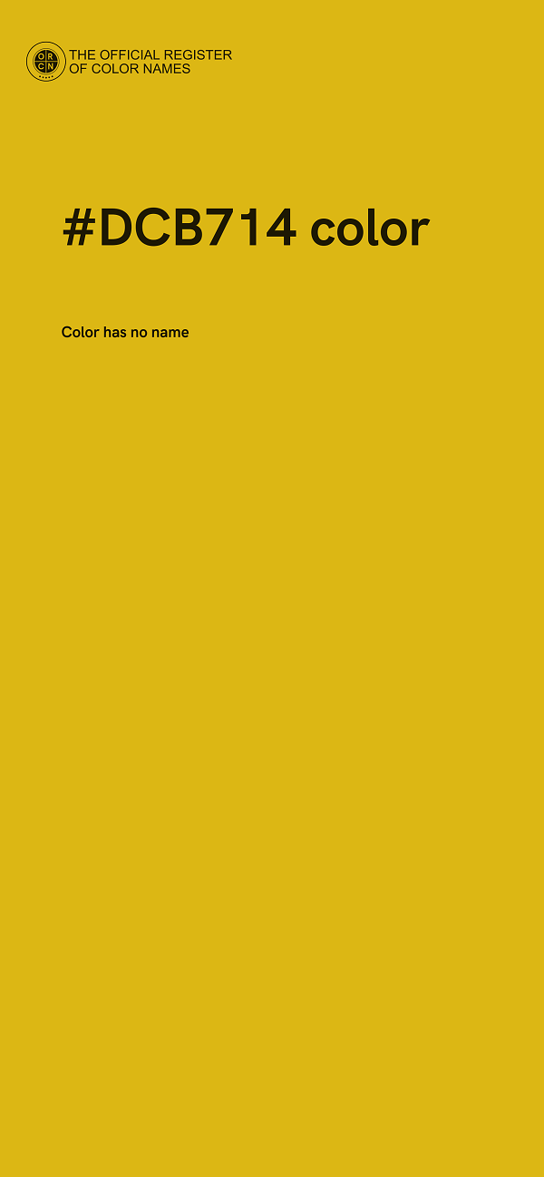 #DCB714 color image