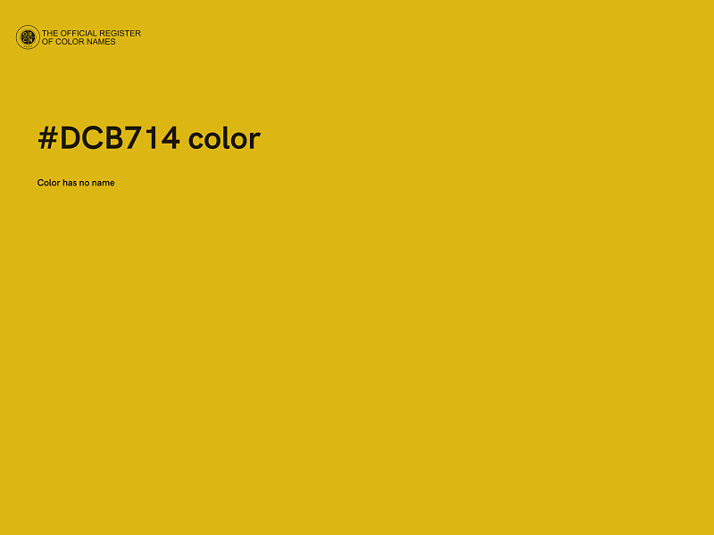 #DCB714 color image
