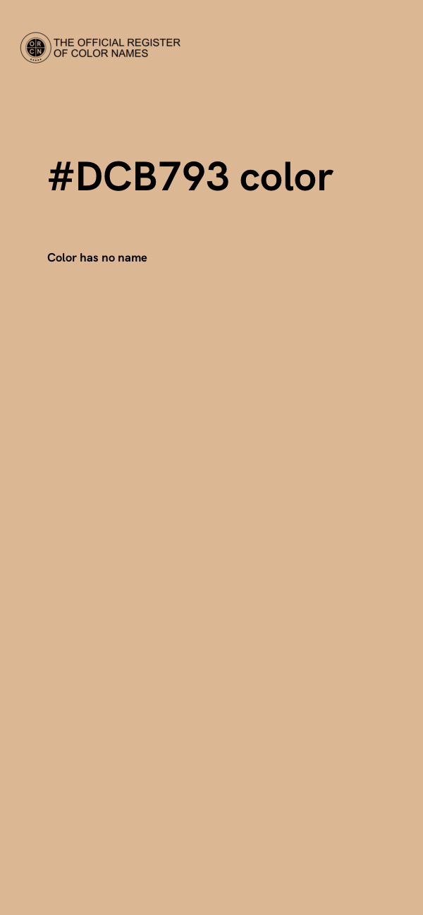 #DCB793 color image