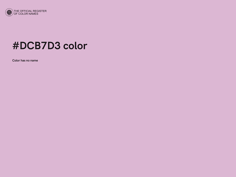 #DCB7D3 color image