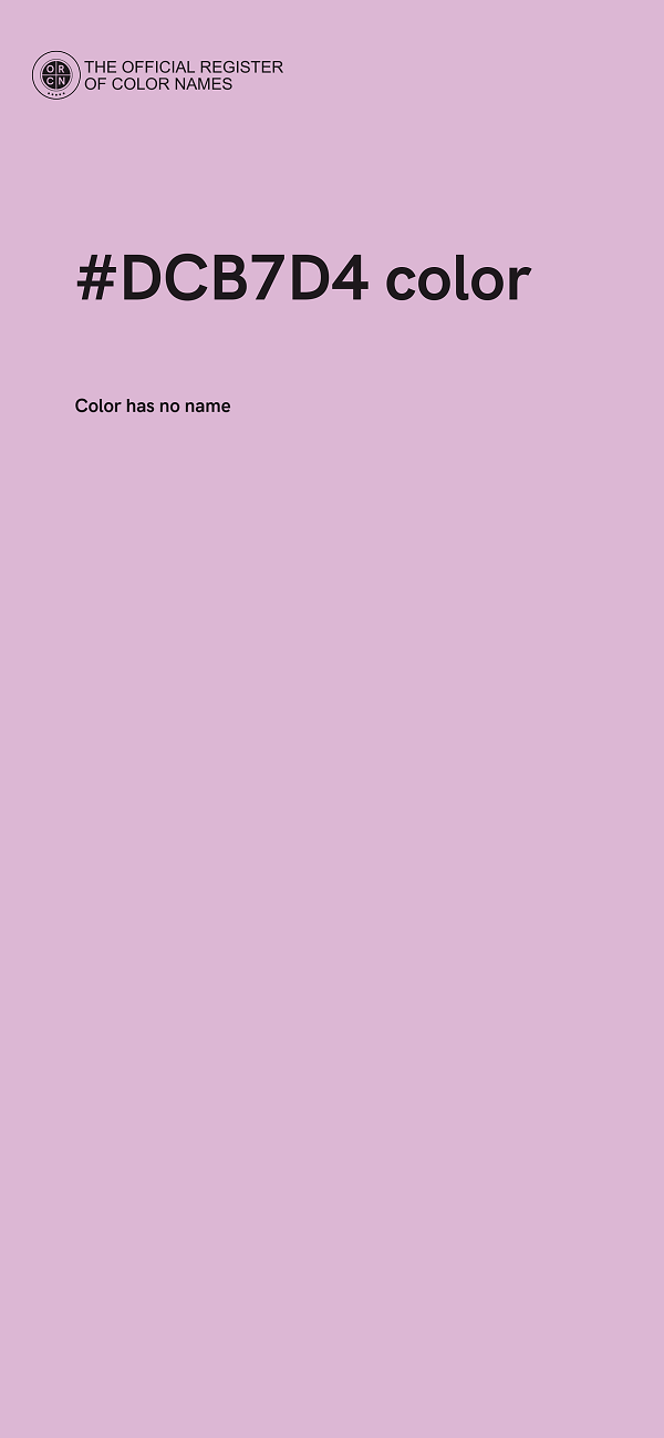 #DCB7D4 color image
