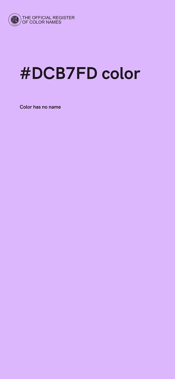 #DCB7FD color image