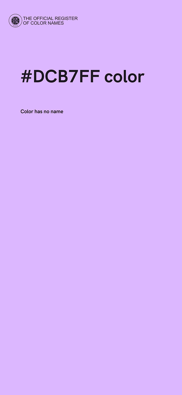 #DCB7FF color image