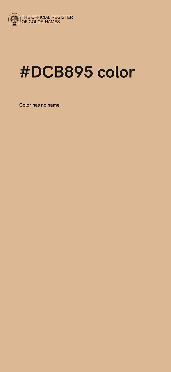 #DCB895 color image