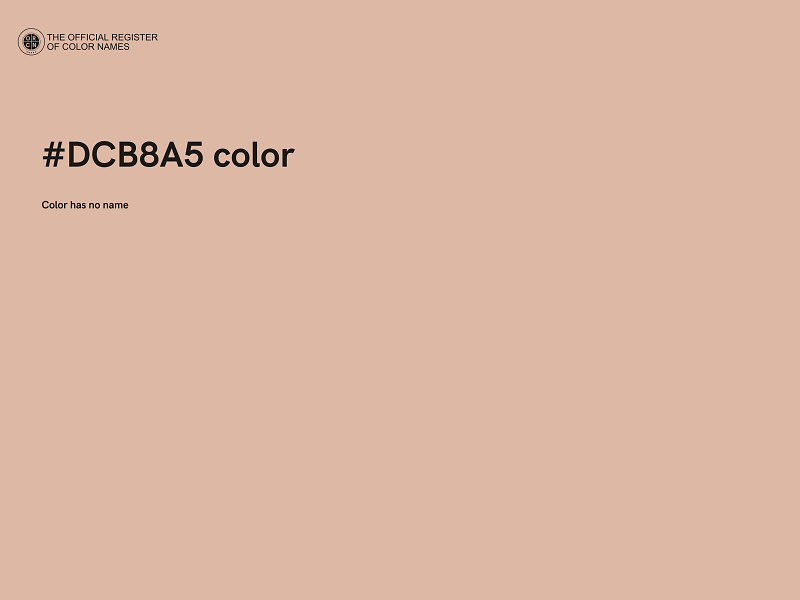 #DCB8A5 color image