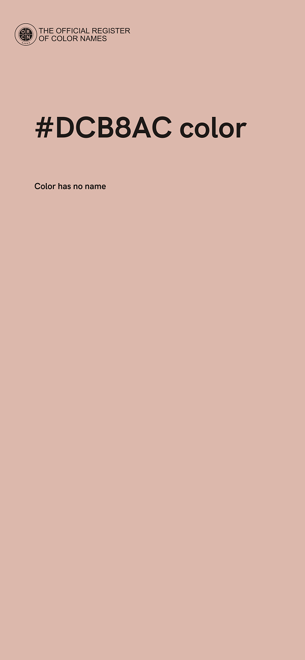 #DCB8AC color image