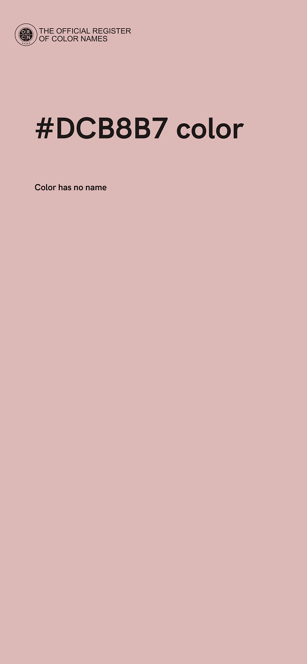 #DCB8B7 color image
