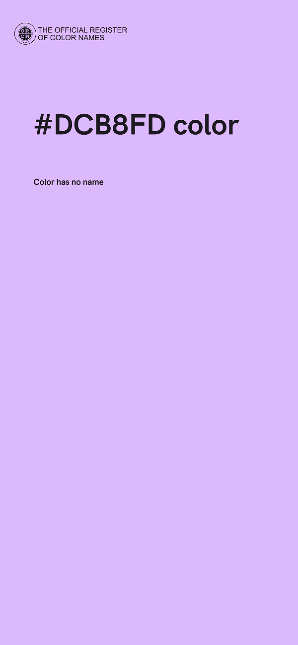 #DCB8FD color image