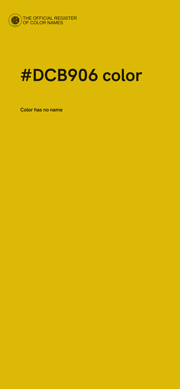 #DCB906 color image