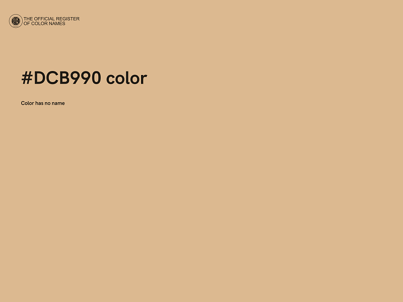 #DCB990 color image