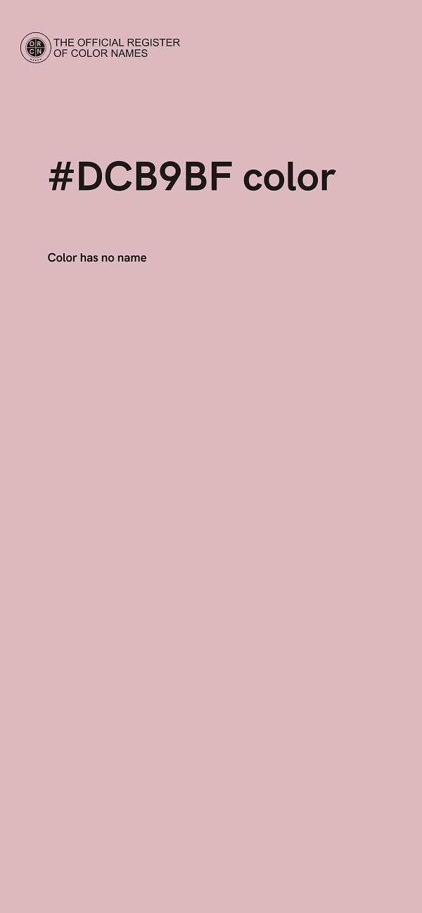 #DCB9BF color image