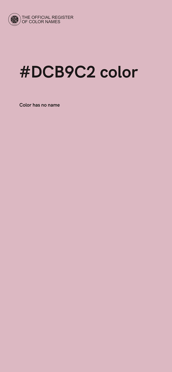 #DCB9C2 color image