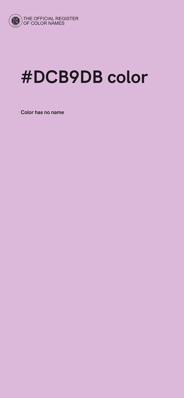 #DCB9DB color image