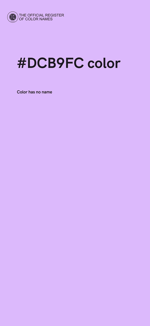 #DCB9FC color image