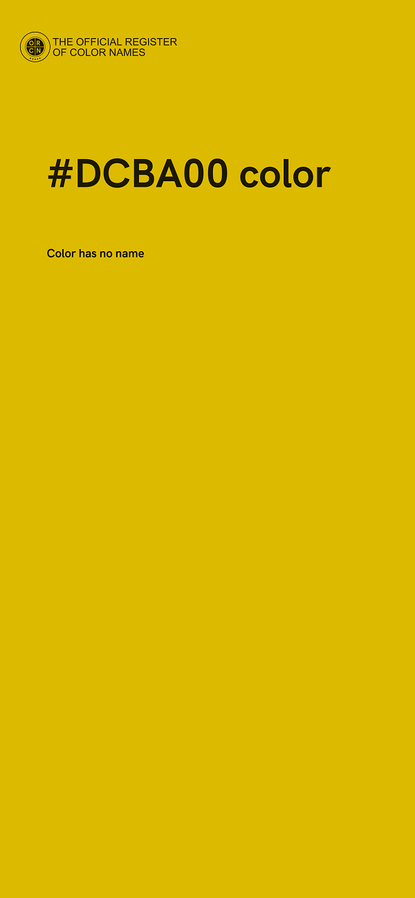 #DCBA00 color image